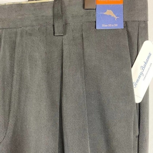 Tommy Bahama Pants Mens Black Straight Leg Pocket Casual - Picture 4 of 9